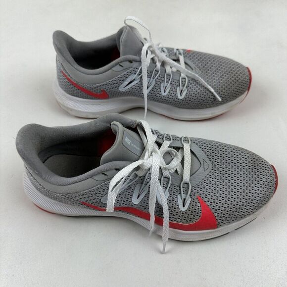 Nike Quest 2 Running Training Shoes Grey Red Orbit CI3803-001 Women Size 7 - Picture 5 of 9